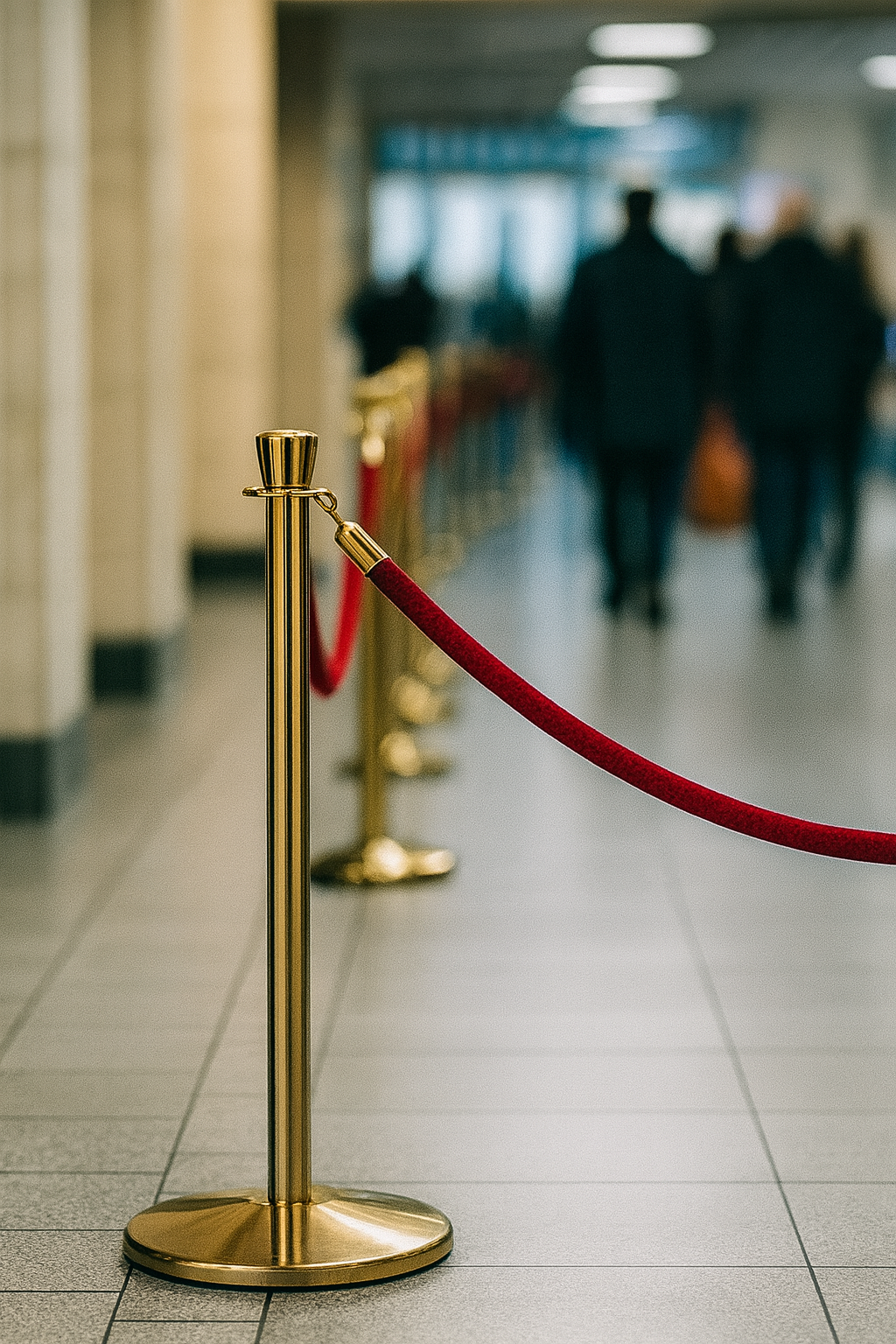 Prestige Heavy-Duty Metal Queue Barrier Post 2