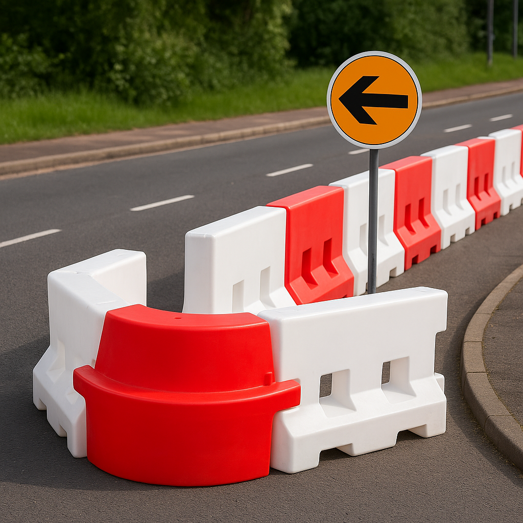 Red EVO Water-Filled Angle Corner Barrier – Compatible with EVO 1 3