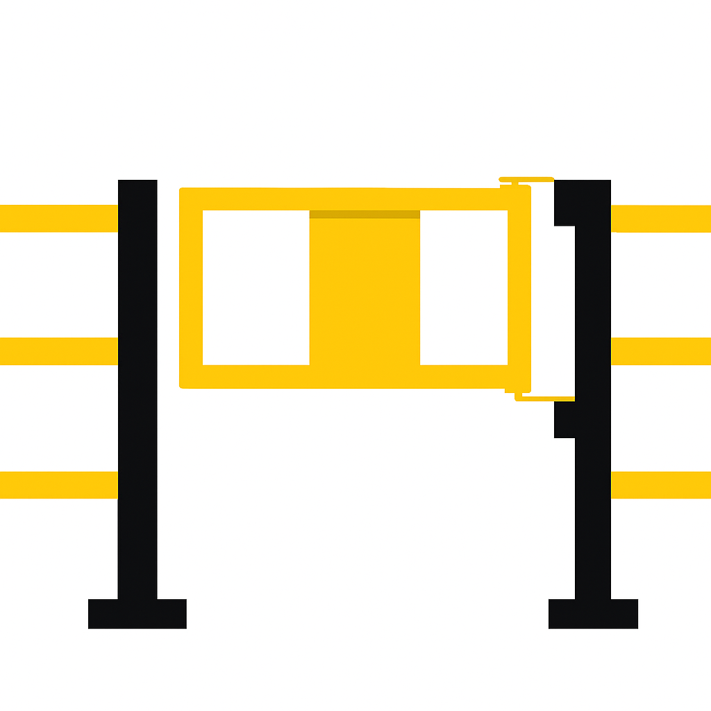 Secure Access Gate for Hybrid Railing Systems 2