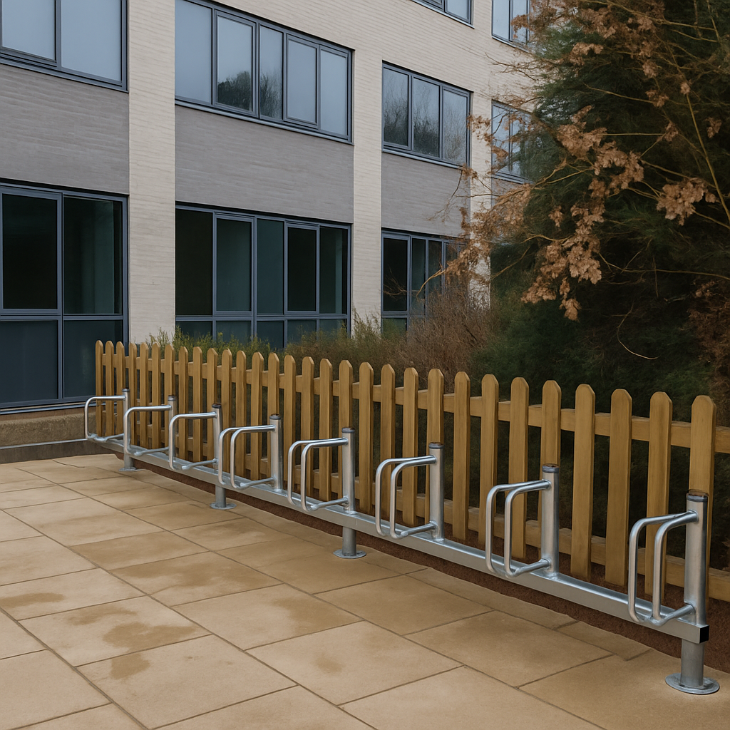 Single-Sided Floor-Mounted Cycle Rack – Type D 1
