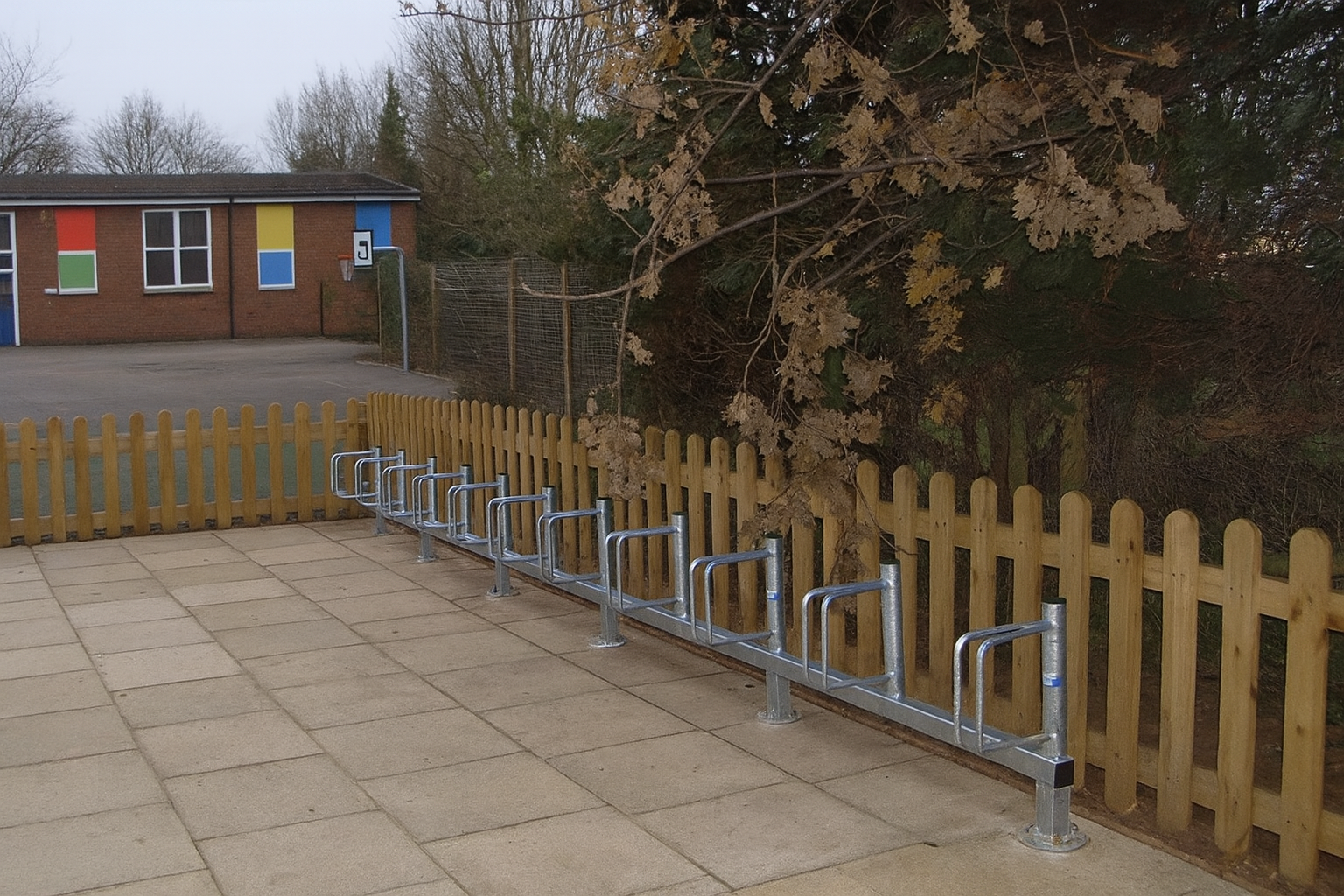 Single-Sided Floor-Mounted Cycle Rack – Type D 2