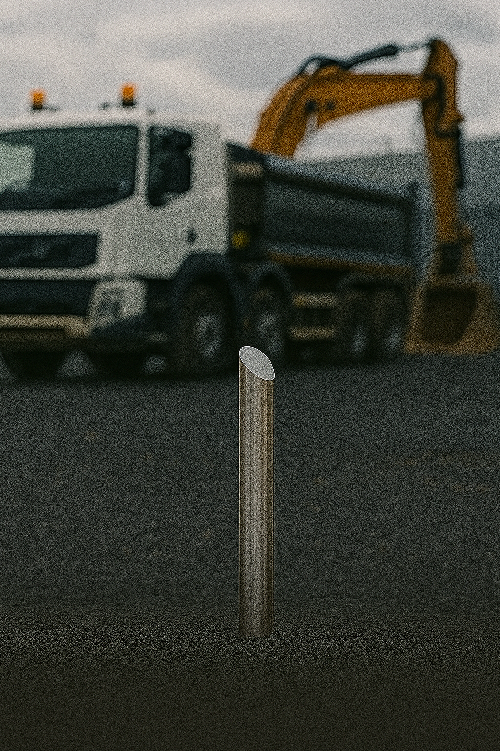 Stainless Steel Mitre Top Bollard 2