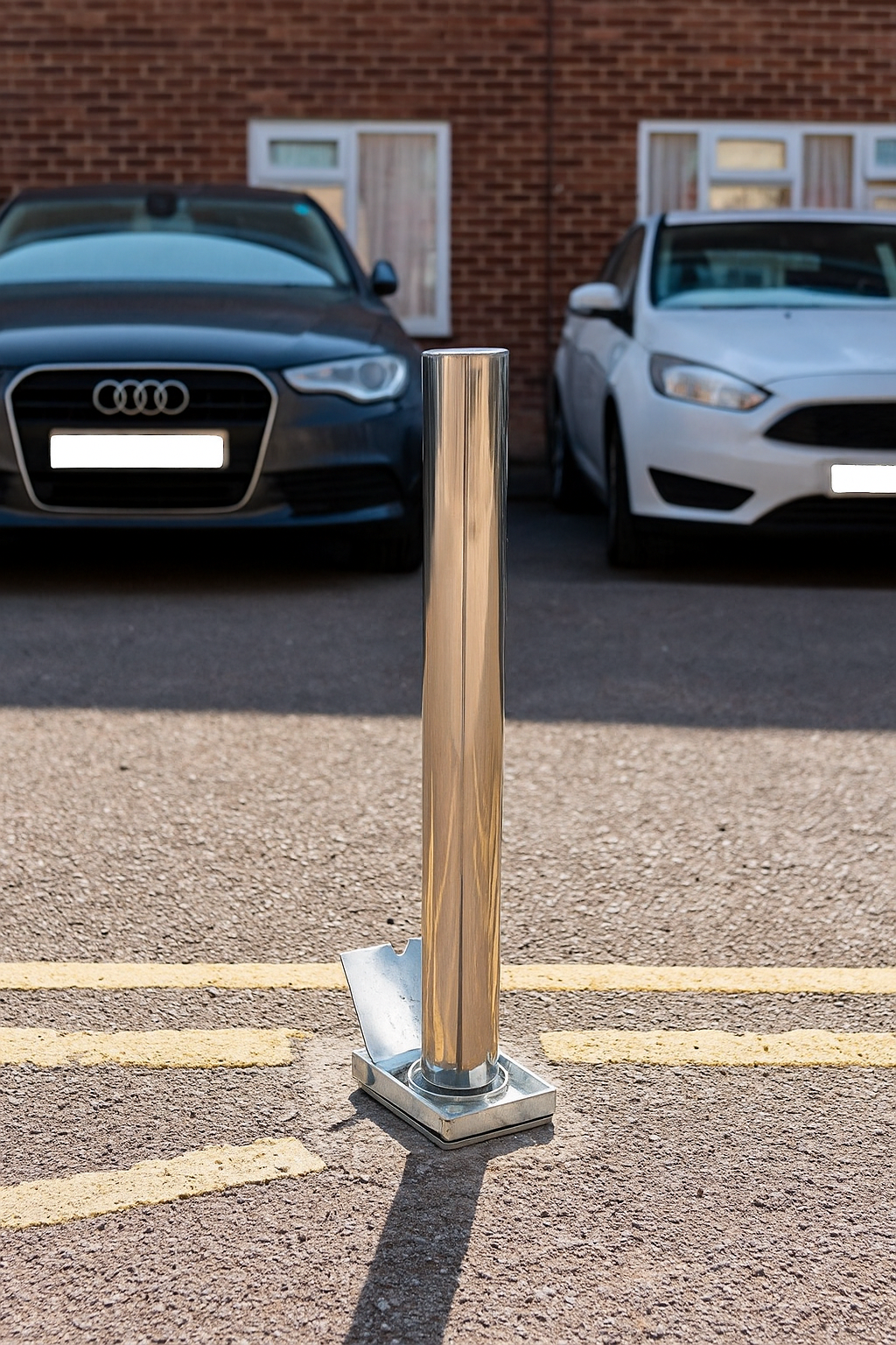 Stainless Steel Telescopic Security Post with Integral Lock 1
