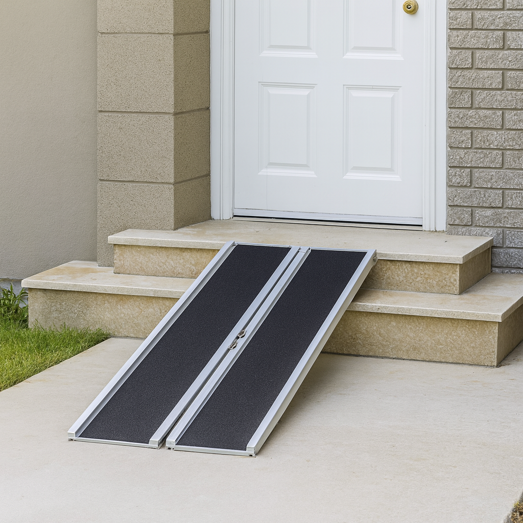 Telescopic Folding Wheelchair Ramp (4 ft – 7 ft) 2