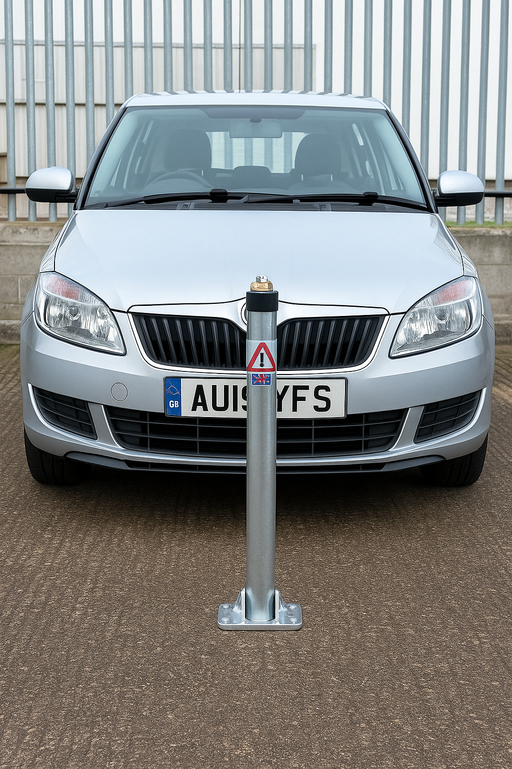 TopLok™ 750mm Fold-Down Parking Post with Integrated Lock 1