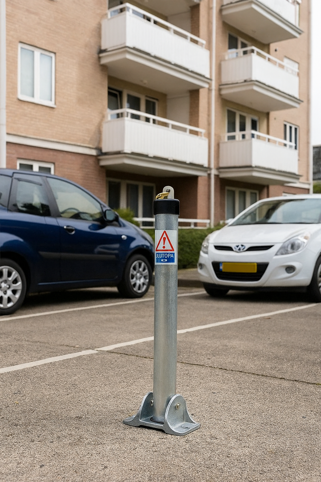 TopLok™ 750mm Fold-Down Parking Post with Integrated Lock 2