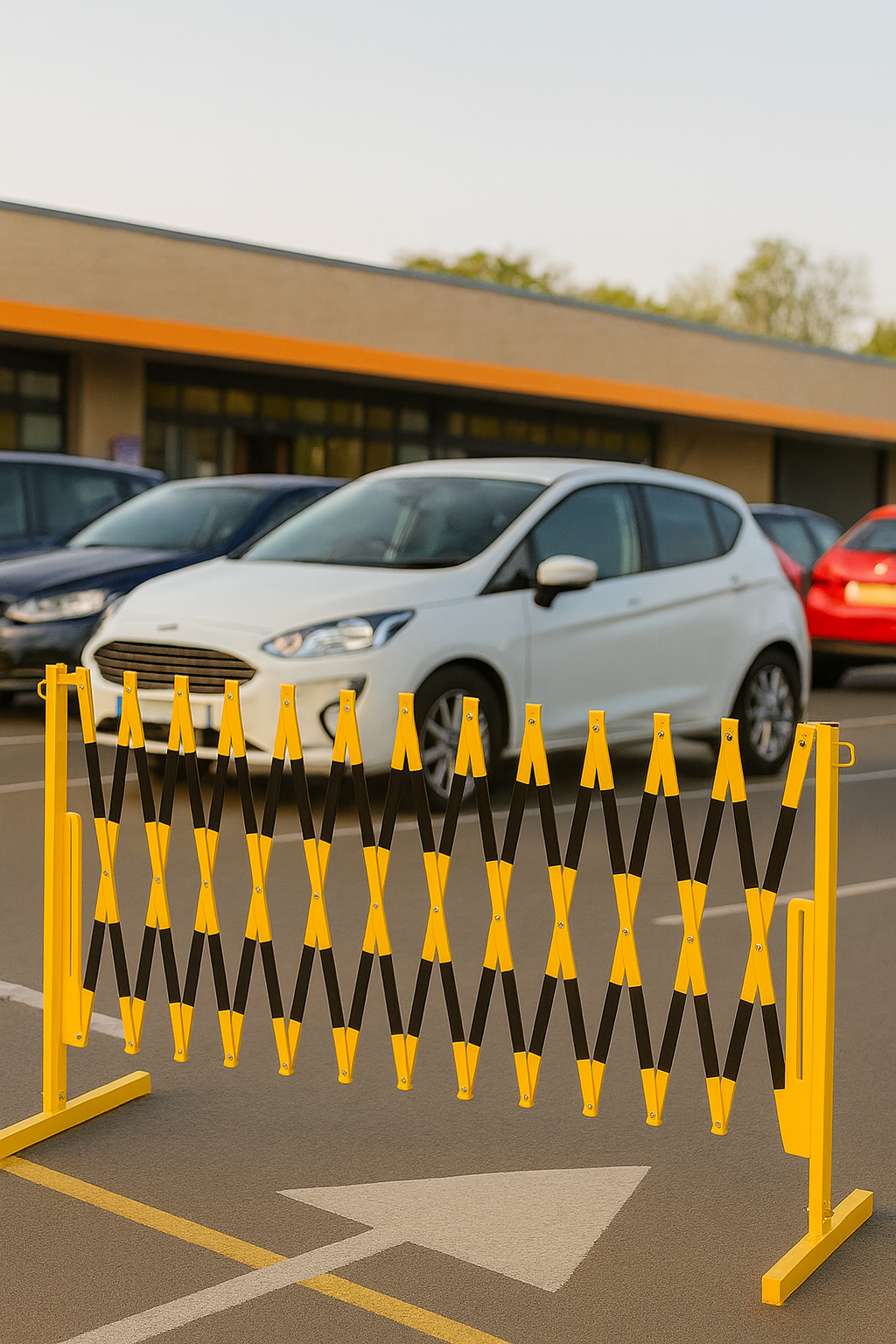 Traffic-Line Flexi-Light Extendable Trellis Barrier 1