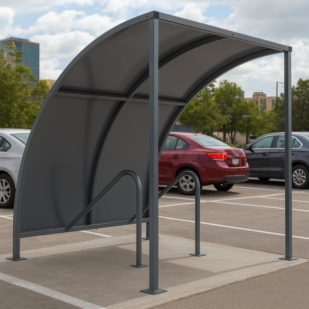 VS1 Modular Cycle Shelter – Galvanised Steel Roof 2