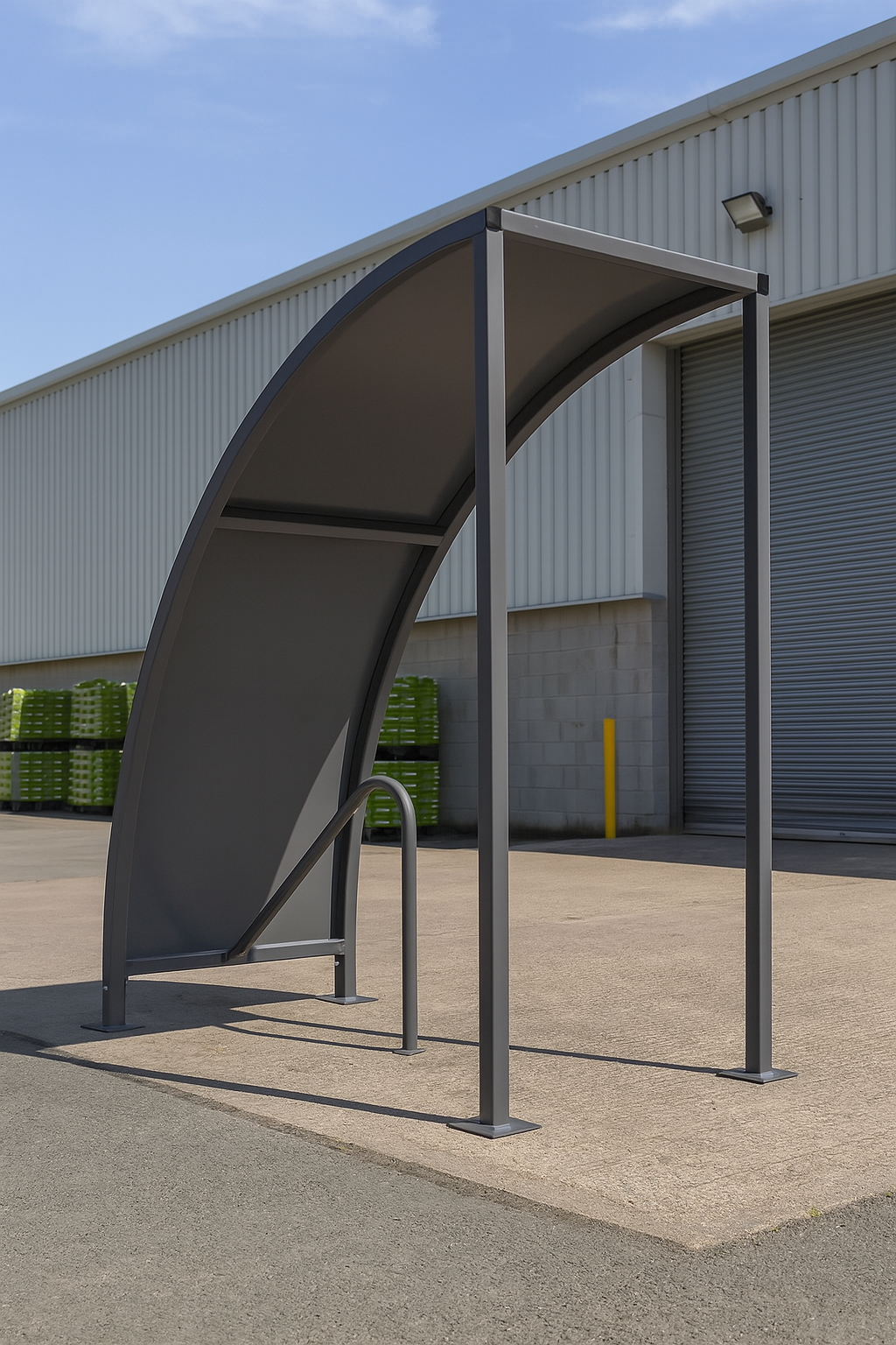VS1 Modular Cycle Shelter – Galvanised Steel Roof 3