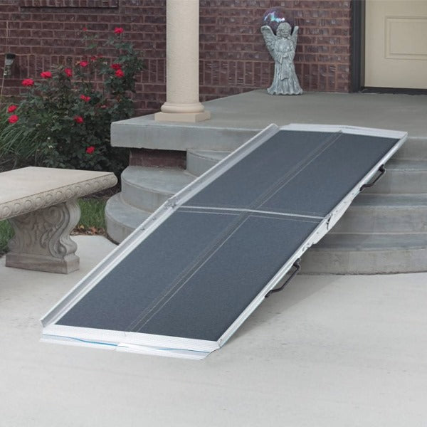 Heavy-Duty 6-9 ft Multi-Fold Vehicle Wheelchair Ramp — Ultra-Strong, Compact & Easy-Store Access Aid