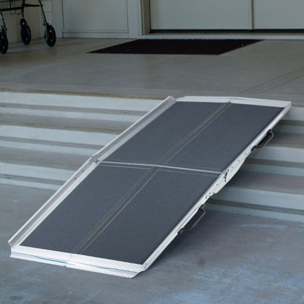 Heavy-Duty 6-9 ft Multi-Fold Vehicle Wheelchair Ramp — Ultra-Strong, Compact & Easy-Store Access Aid