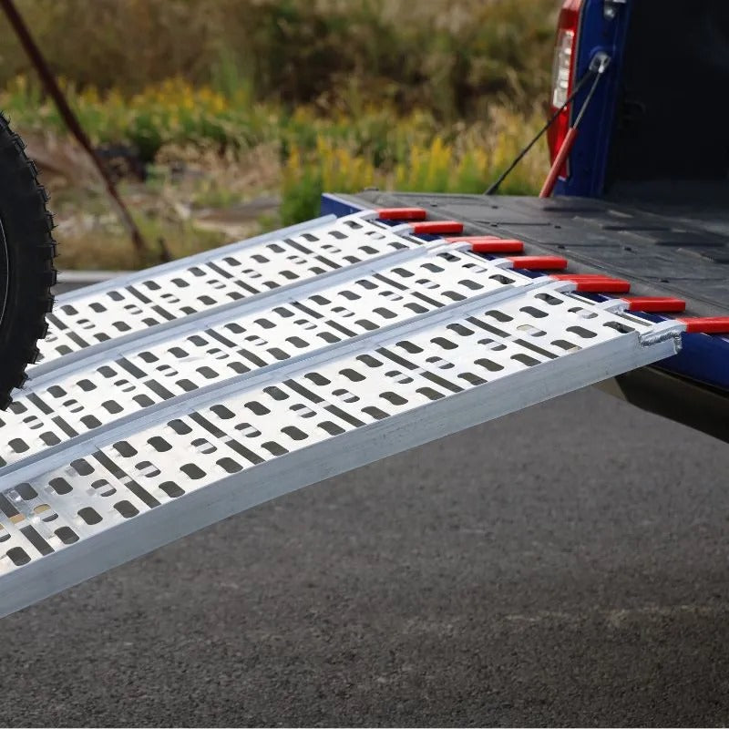 Heavy-Duty Dual-Support Loading Ramp – 2200 mm × 285 mm | Superior Stability for ATVs, Motorcycles & Off-Road Use