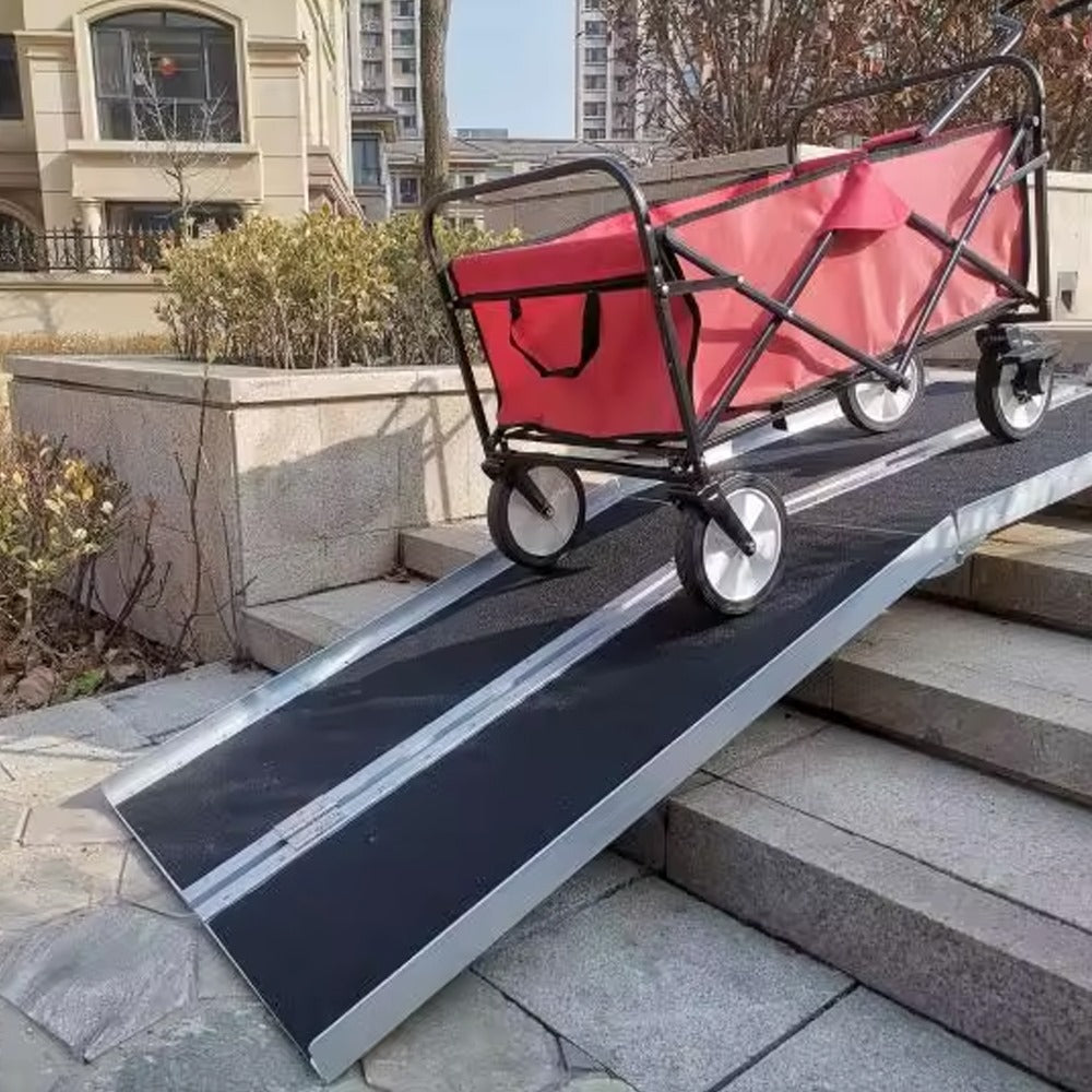 Heavy-Duty Multi-Fold Wheelchair Ramp 4-10 ft | Vehicle Access Made Easy & Safe
