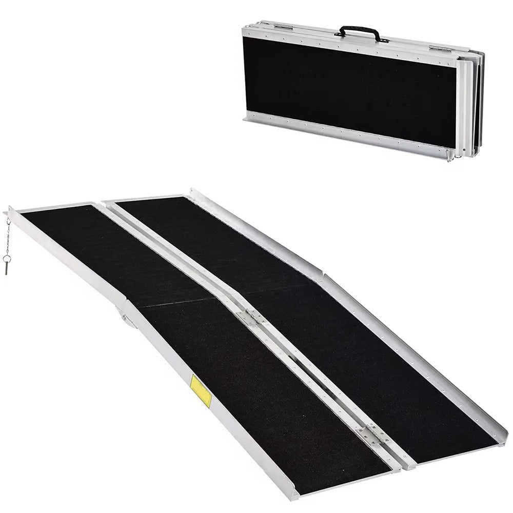 Heavy-Duty Multi-Fold Wheelchair Ramp 4-10 ft | Vehicle Access Made Easy & Safe
