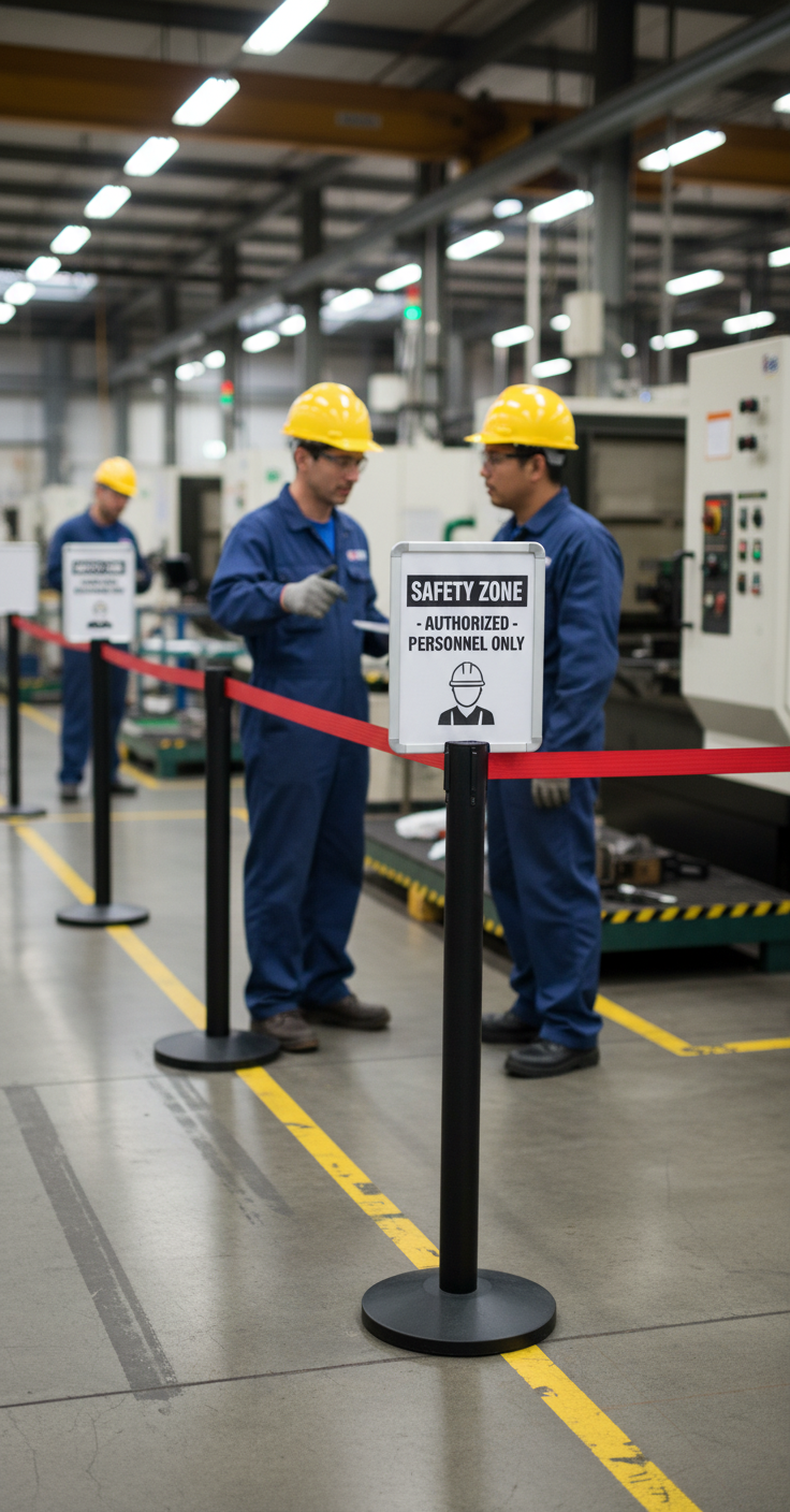 Premium Aluminium Sign Frame for A3/A4 Stanchions with Transparent PMMA Sheet for Easy Paper Insertion