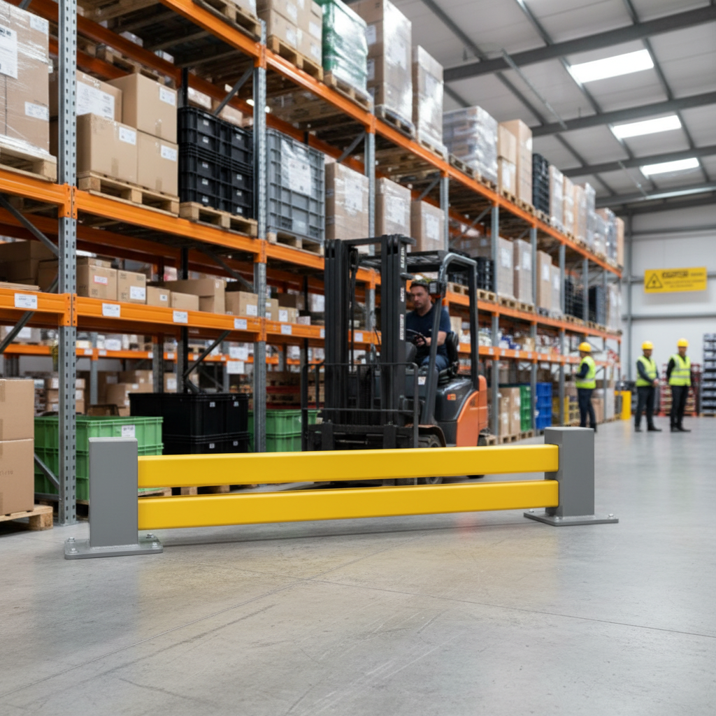 Premium Low-Level Flexible Impact Protection Barrier Beams for Machinery and Goods | Barriers Co