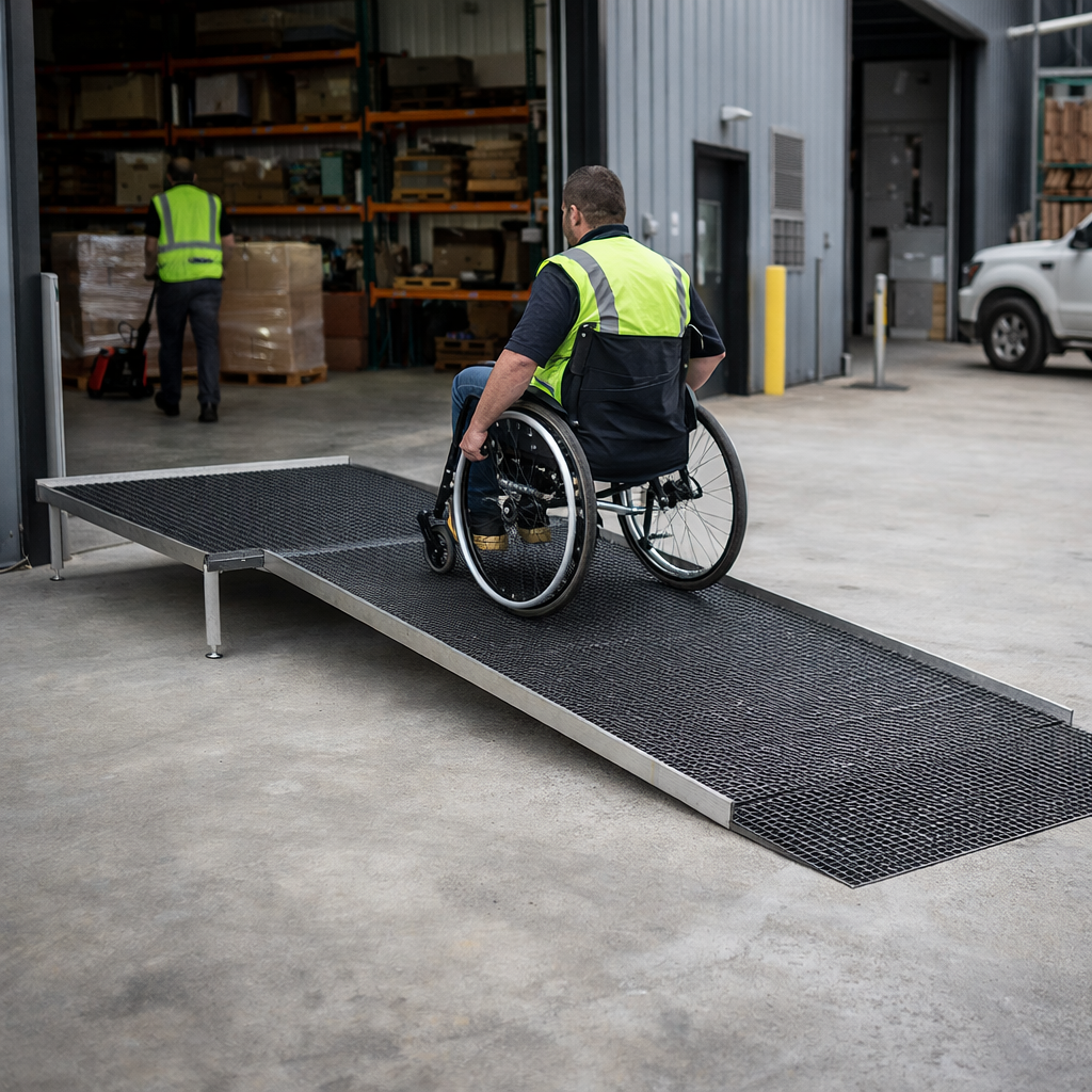 Modular Ramp Kit – 1300mm x 3000mm – Aluminium, No Handrails – Wheelchair Access