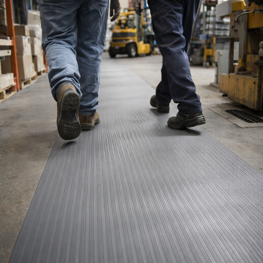 Anti-Fatigue Mat – Grey – 9.4mm Thick – Industrial Use