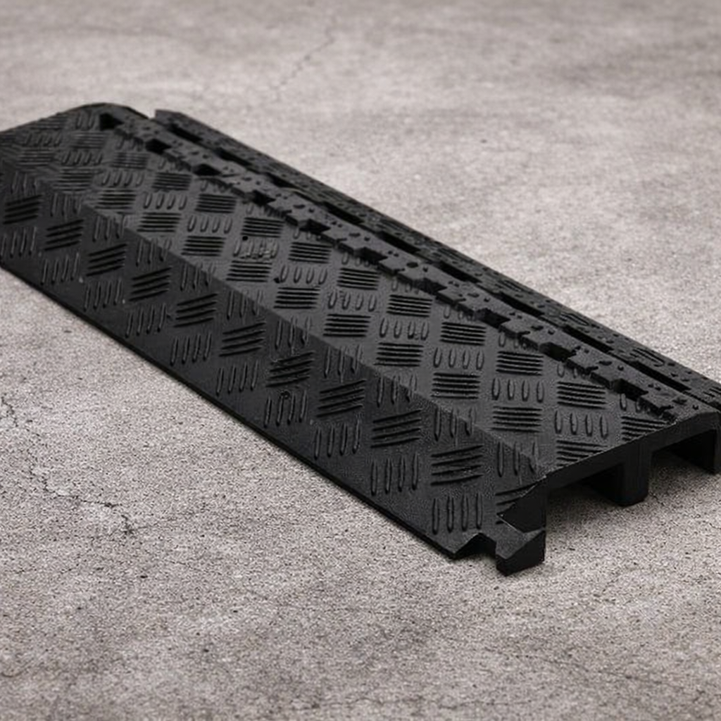 Drop-Over Cable Protector – Black – 954kg Capacity – Pedestrian & Vehicle Use