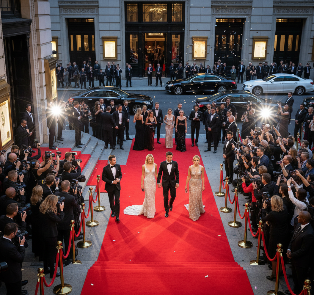 Premium Red Carpet for Events - Durable Needle-Punch Felt, 5-50m Length Options for Indoor and Outdoor Use