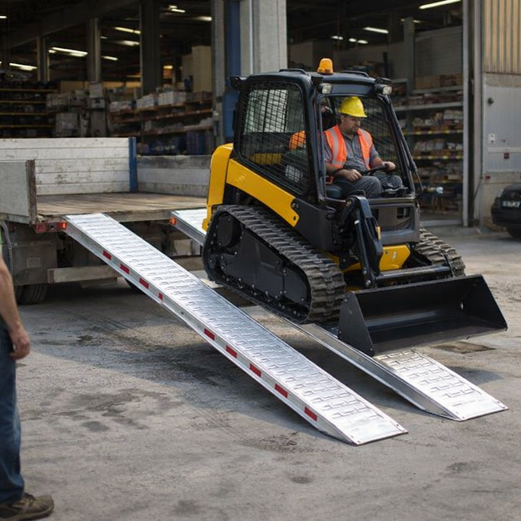 Aluminium Loading Ramps – 3500mm x 580mm – 14000kg Capacity – Industrial Use