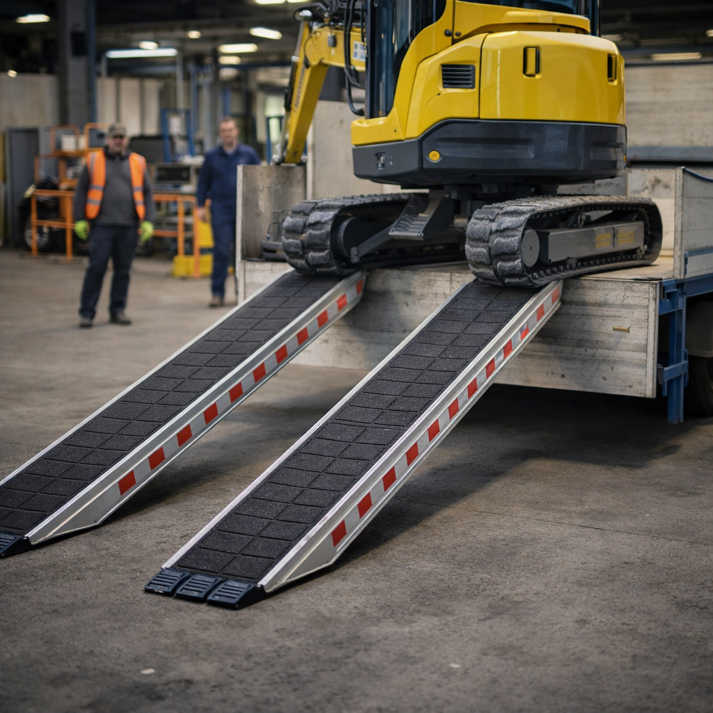 Industrial Grade Ramps – 3500mm x 480mm – Heavy Duty – Steel Tracked Vehicles