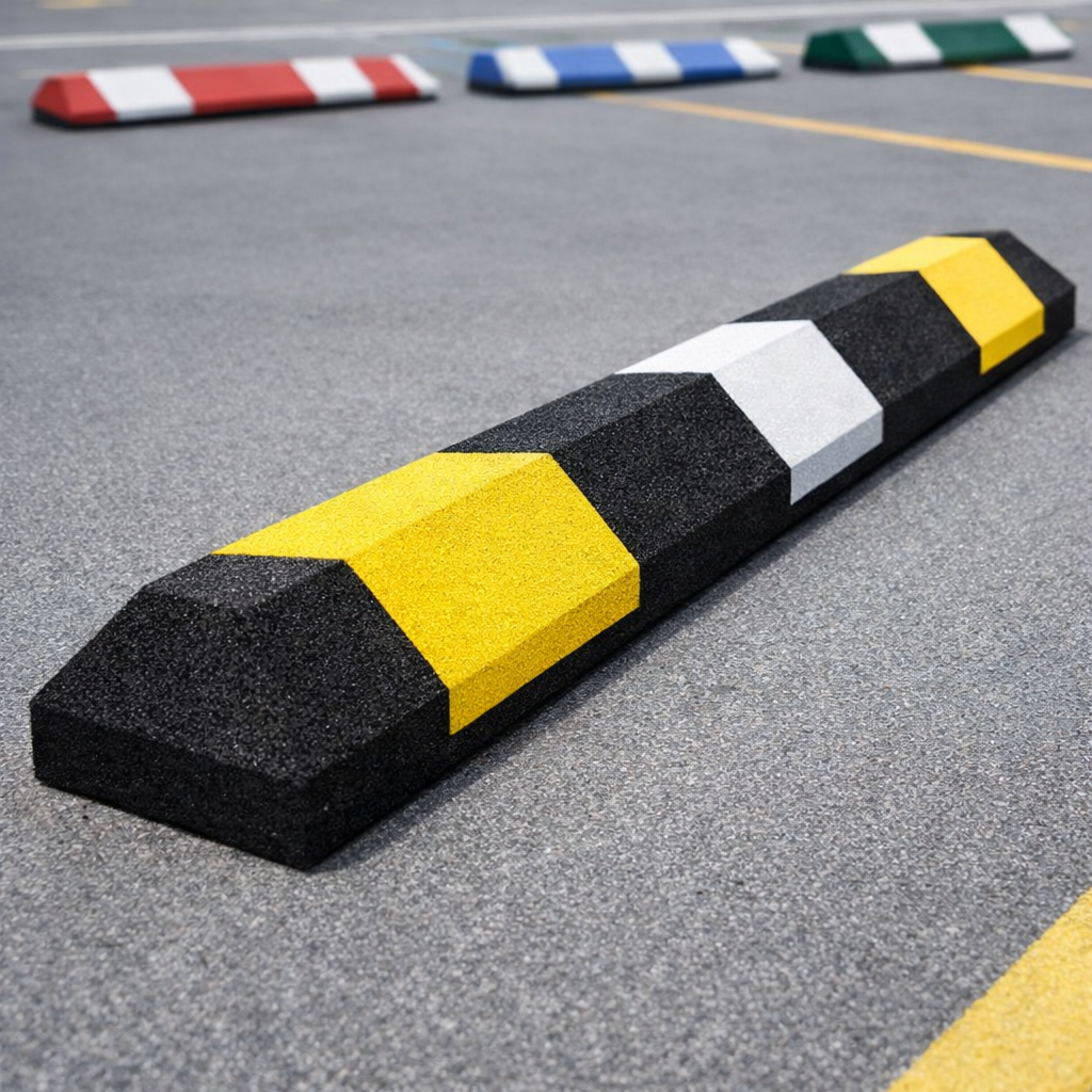 Rubber Wheel Stop – 1800mm Long – High-Density Recycled – Indoor & Outdoor