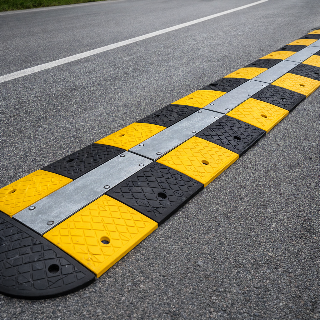 Heavy Duty Speed Bump – 5500mm x 450mm x 60mm – Steel Plate – Road Safety