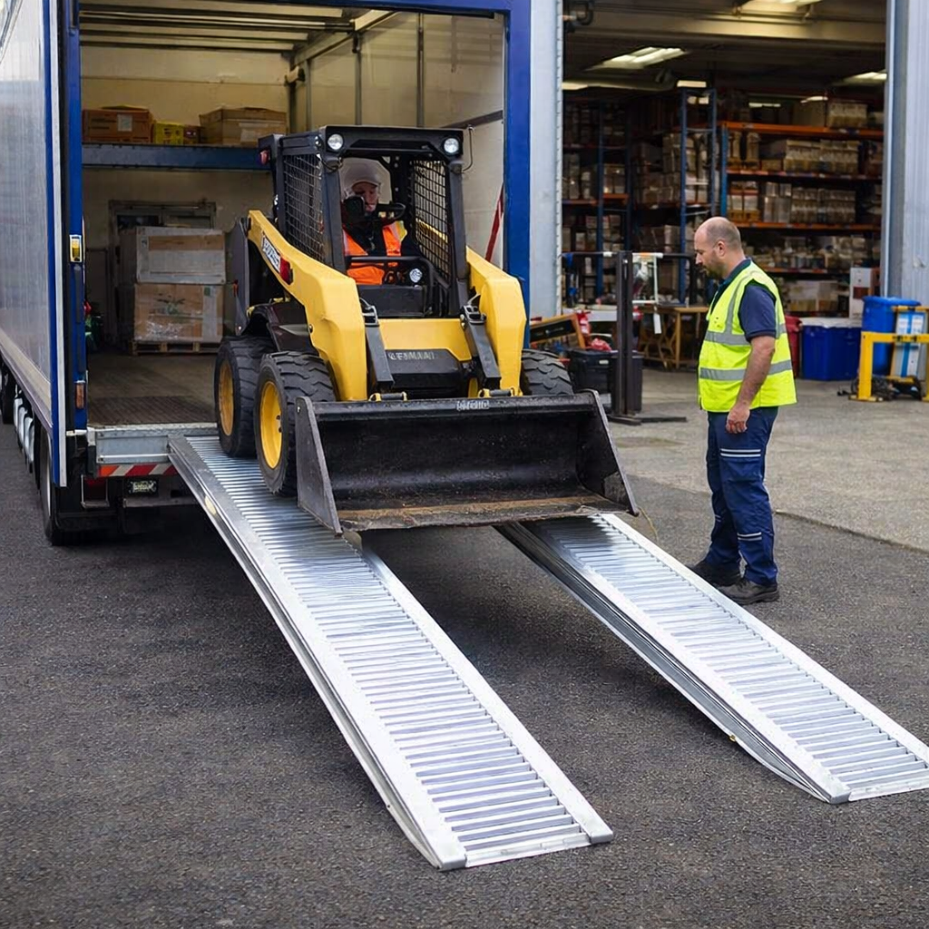 Aluminium Loading Ramps – 4000x300mm – 1400kg Capacity – Vehicle & Machinery