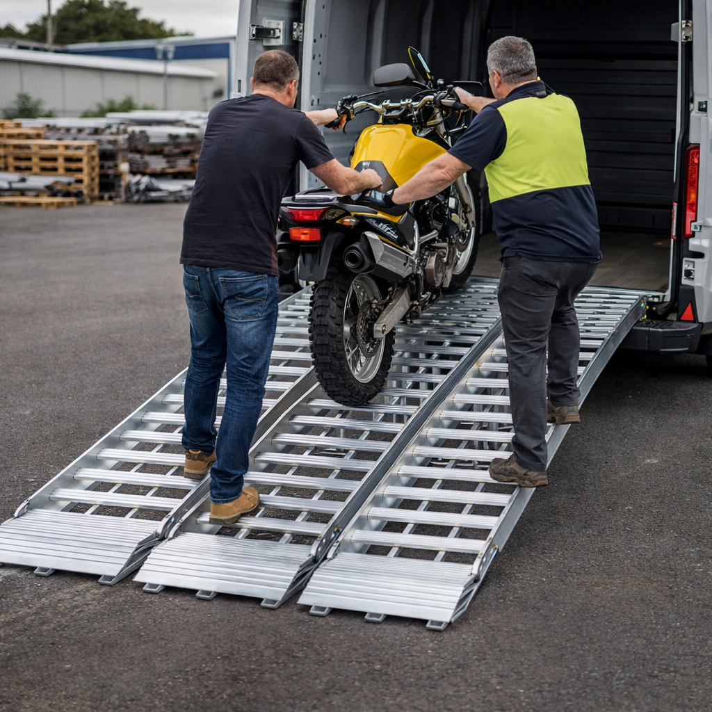 Extra Wide Motorcycle Ramp Kit XL – 2750mm Long – Heavy Duty – Commercial Use