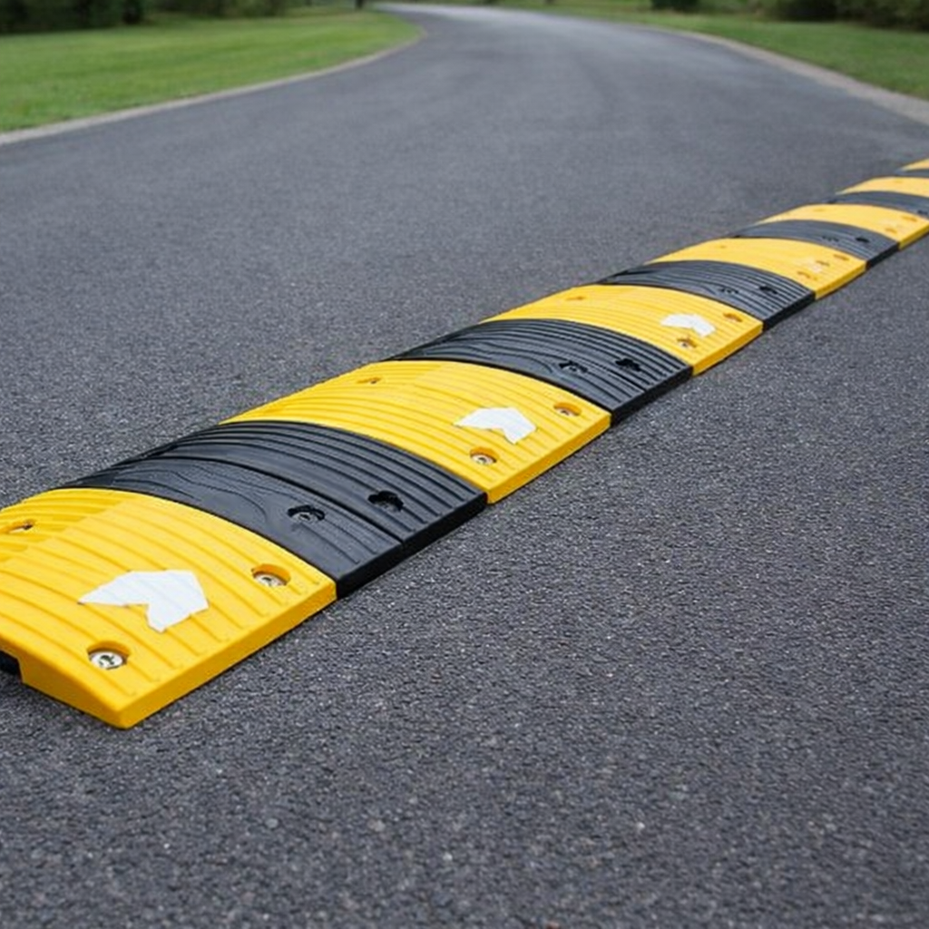 Speed Bump Kit – 4500x400x50mm – Reflective Chevrons – Commercial Use