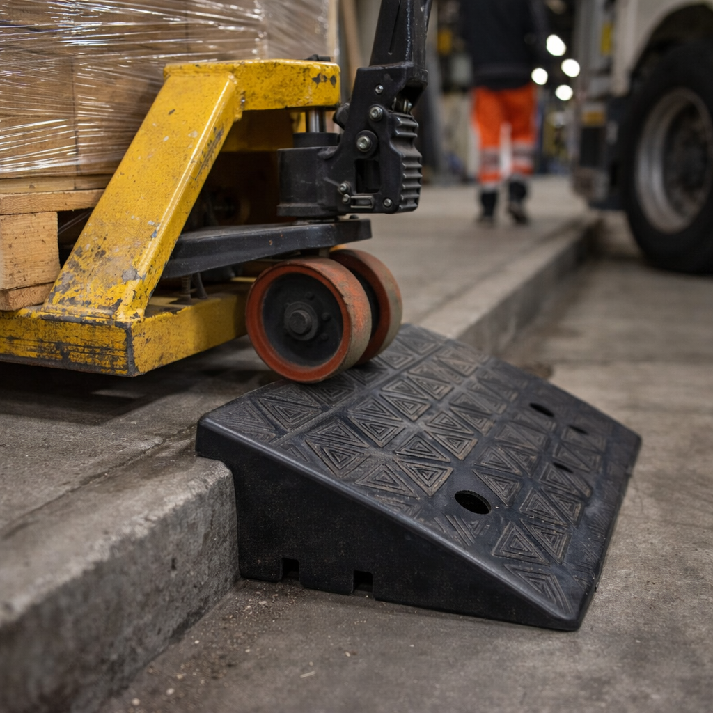 Rubber Kerb Ramp – 135mm High – Heavy Duty – Vehicle & Pedestrian Use