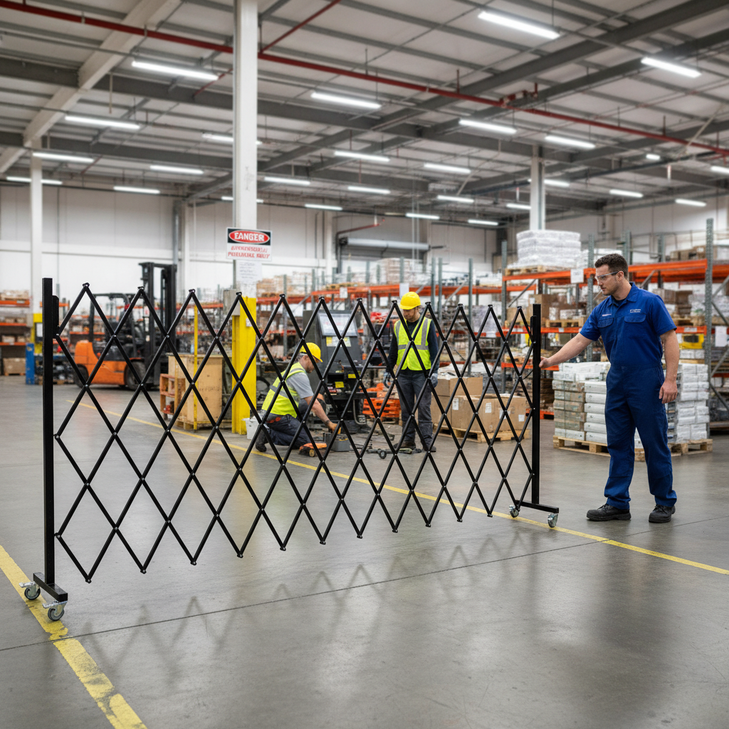 Premium Expanding Gate on Wheels - Flexible Barrier Solution for Temporary Use, 4m Length and Compact Storage