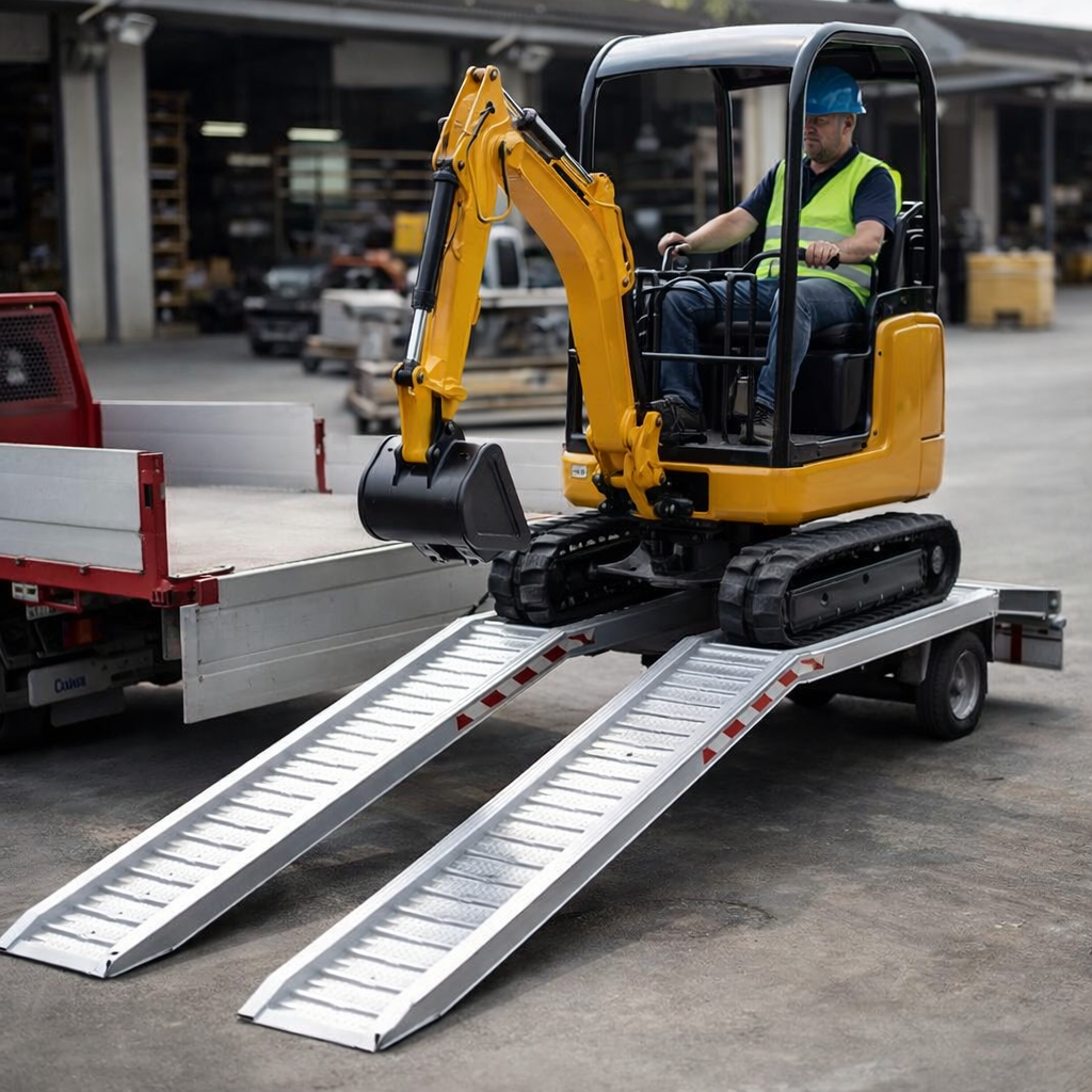 Aluminium Loading Ramps – 3000x360mm – 2500kg Capacity – Car & Plant Use