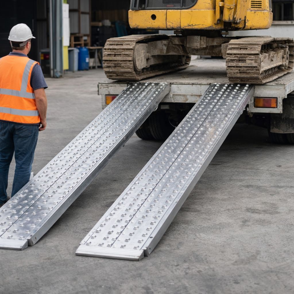 Heavy Duty Loading Ramps – 5000mm x 450mm – 8500kg Capacity – Industrial Use