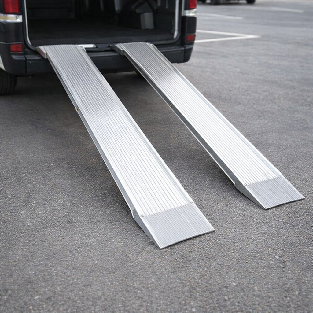 Wide Loading Ramps – 500mm Wide – Aluminium, TUV Certified – Commercial Use