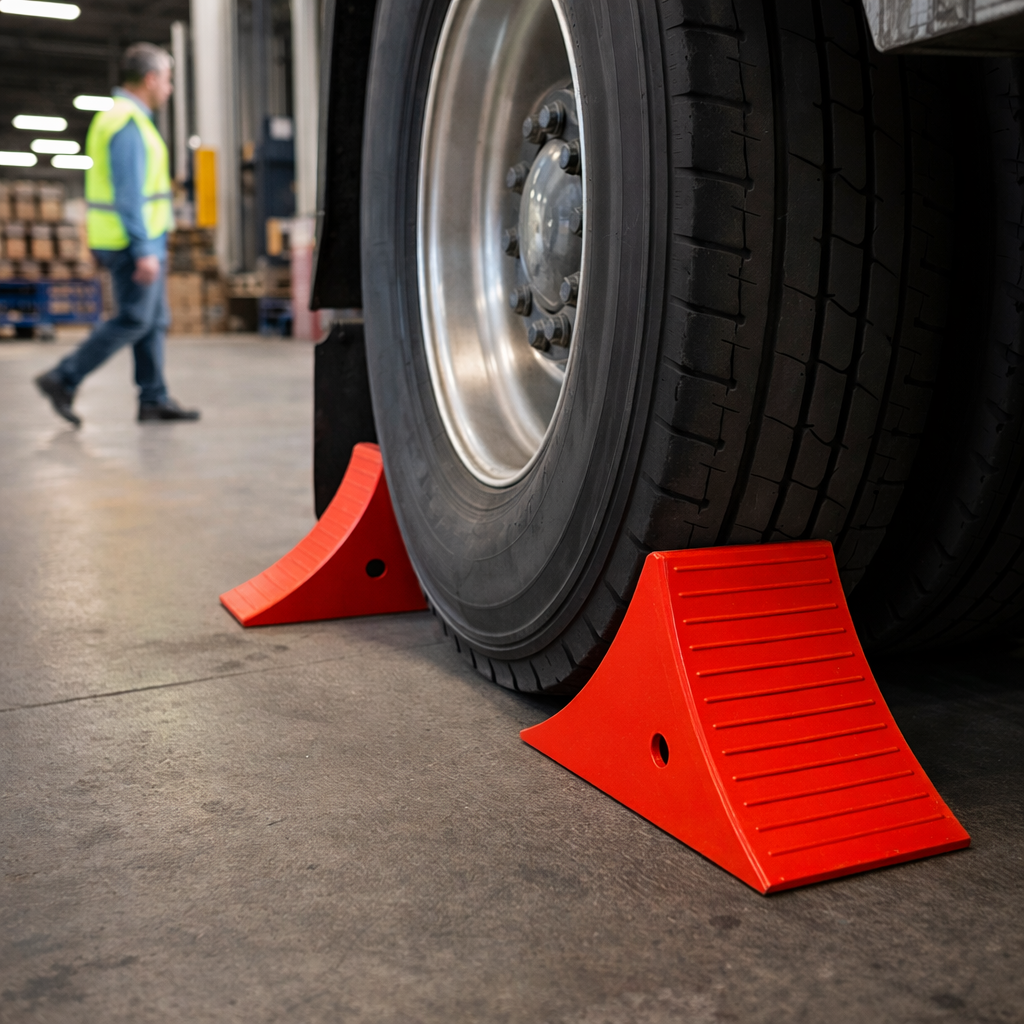 Wheel Chock – 19cm W x 17cm H x 24cm L – High-Performance – Vehicle Safety