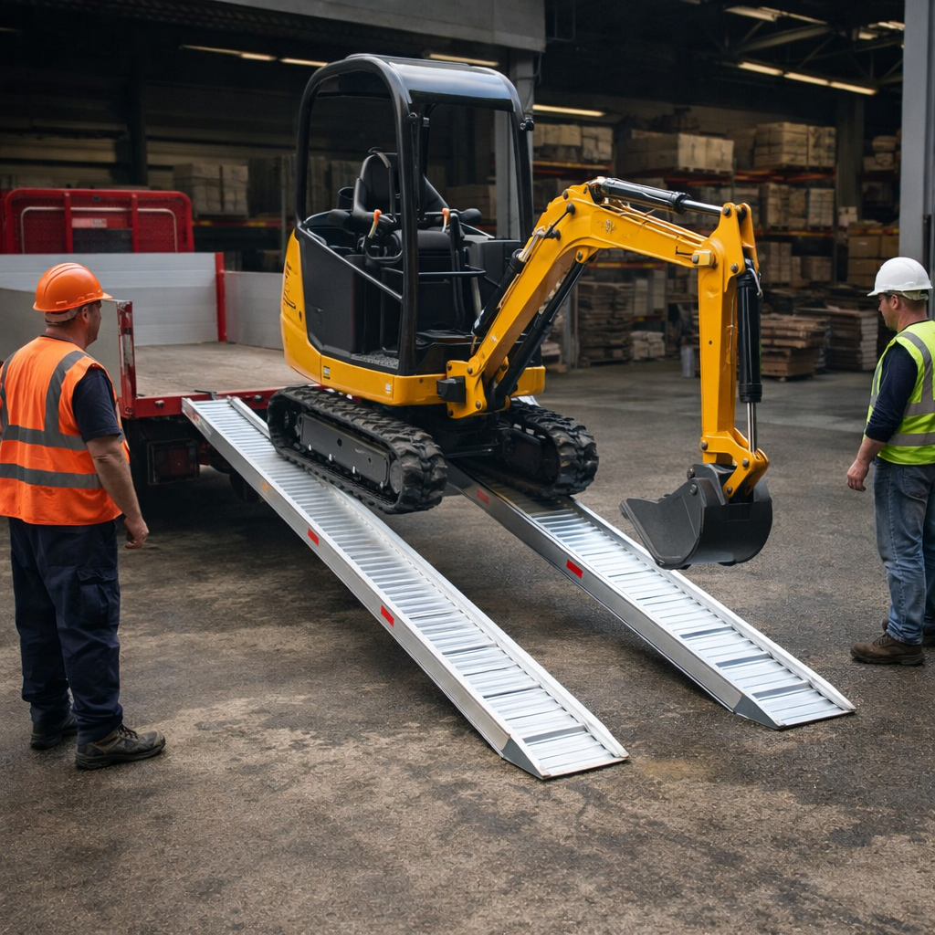 Aluminium Loading Ramps – 4500x360mm – 1250kg Capacity – Vehicle Use