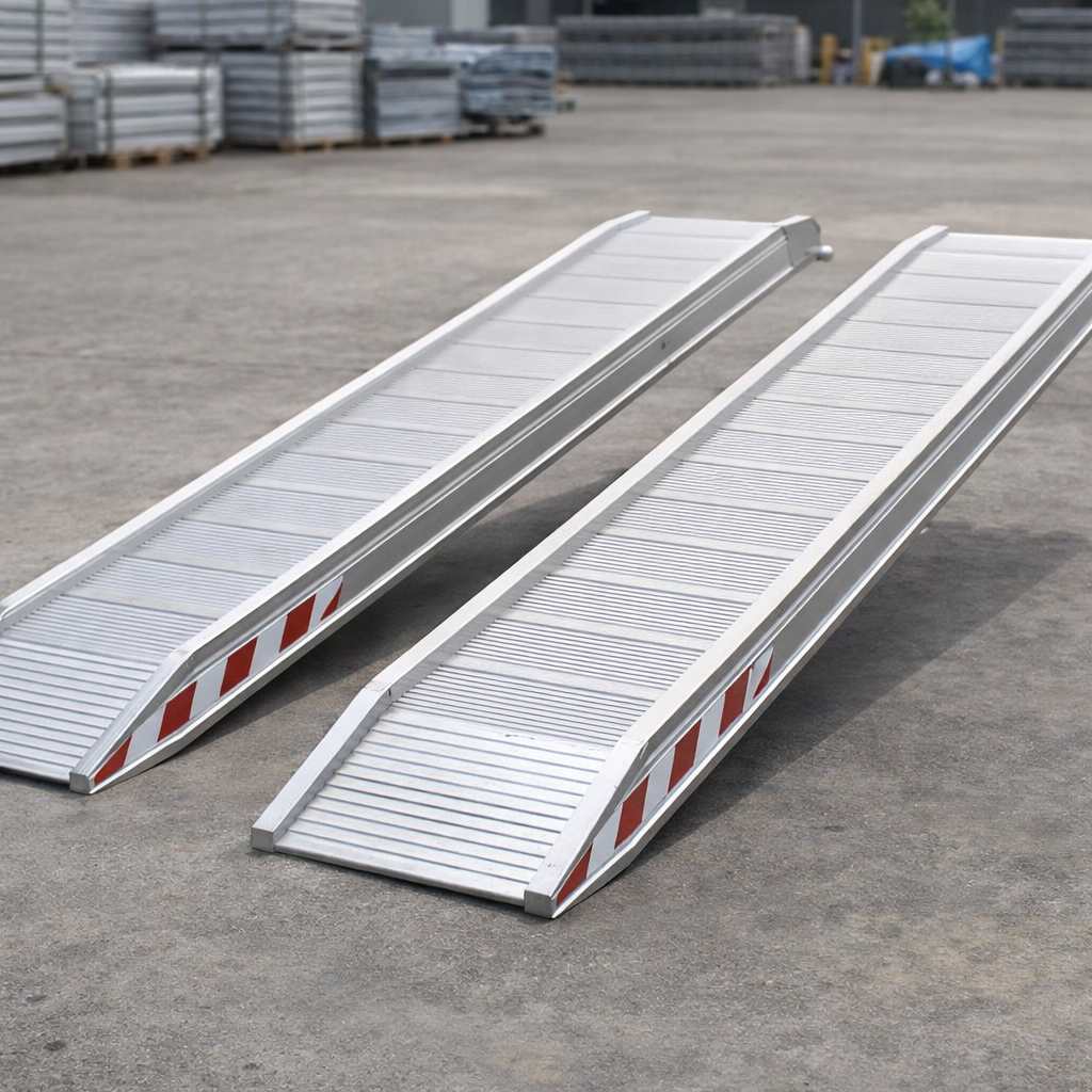 Aluminium Loading Ramps – 4000x360mm – 2500kg Capacity – Plant & Mini Digger Use