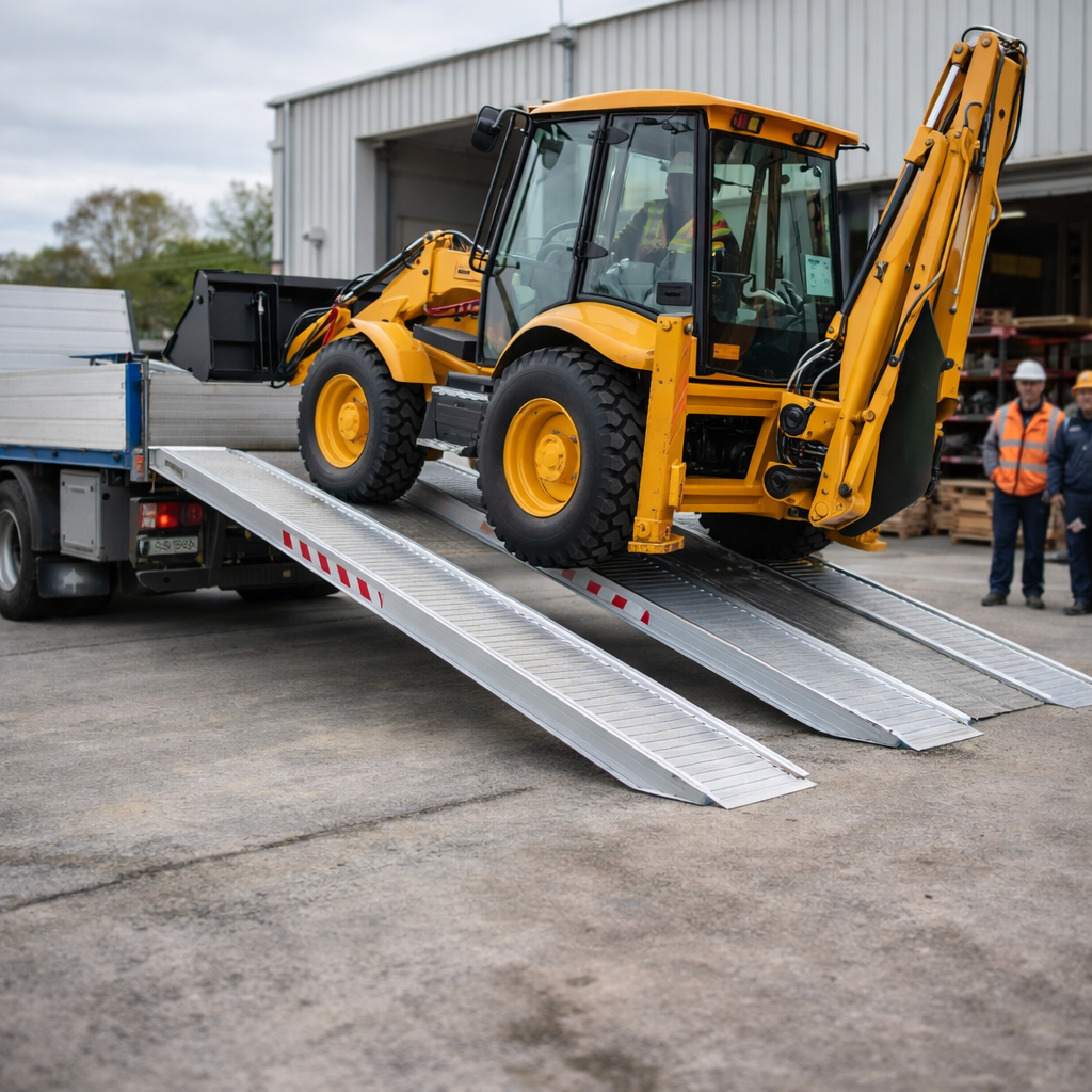 Extra Wide Loading Ramps – 3500x510mm – 8430kg Capacity – Industrial Use