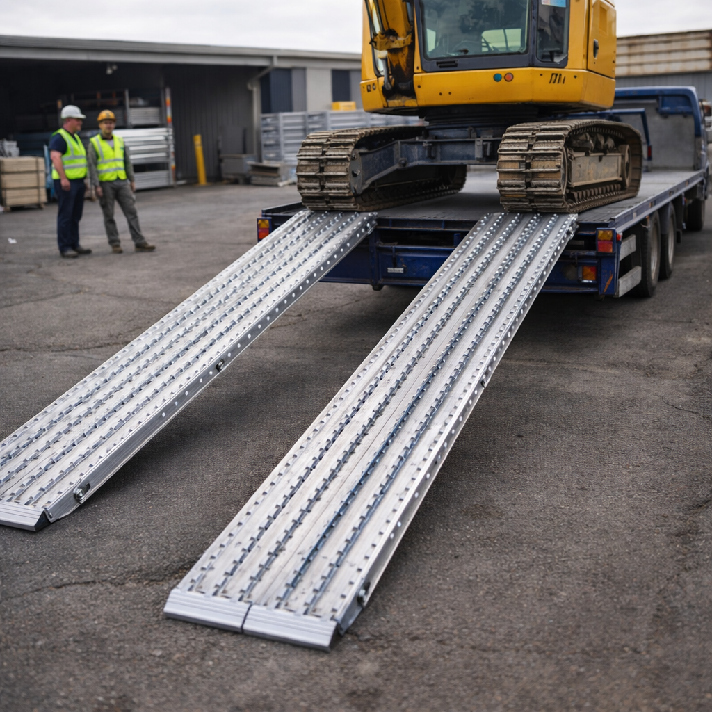 Heavy Duty Loading Ramps – 4500mm x 600mm – 12,000kg Capacity – Industrial Use