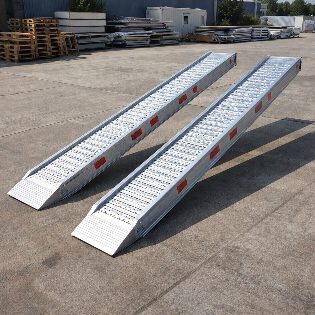 Aluminium Loading Ramps – 5500mm x 580mm – 6070kg Capacity – Industrial Use