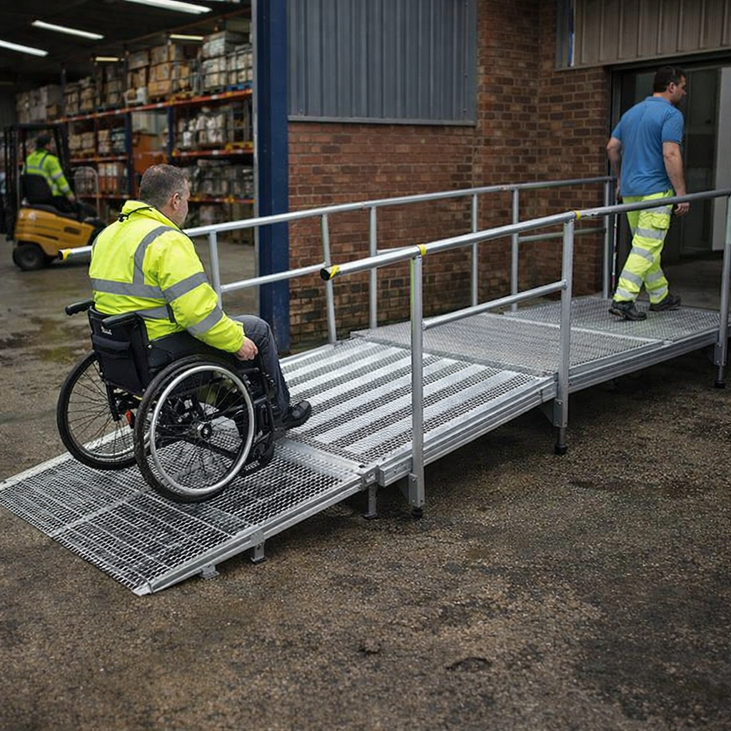 Aluminium Modular Ramp Kit – 1300mm x 1500mm – Anti-Slip – Wheelchair & Scooter Access