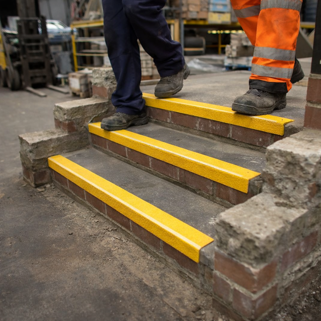 Anti-Slip Stair Treads – Various Sizes – Stainless Steel – Indoor/Outdoor Use