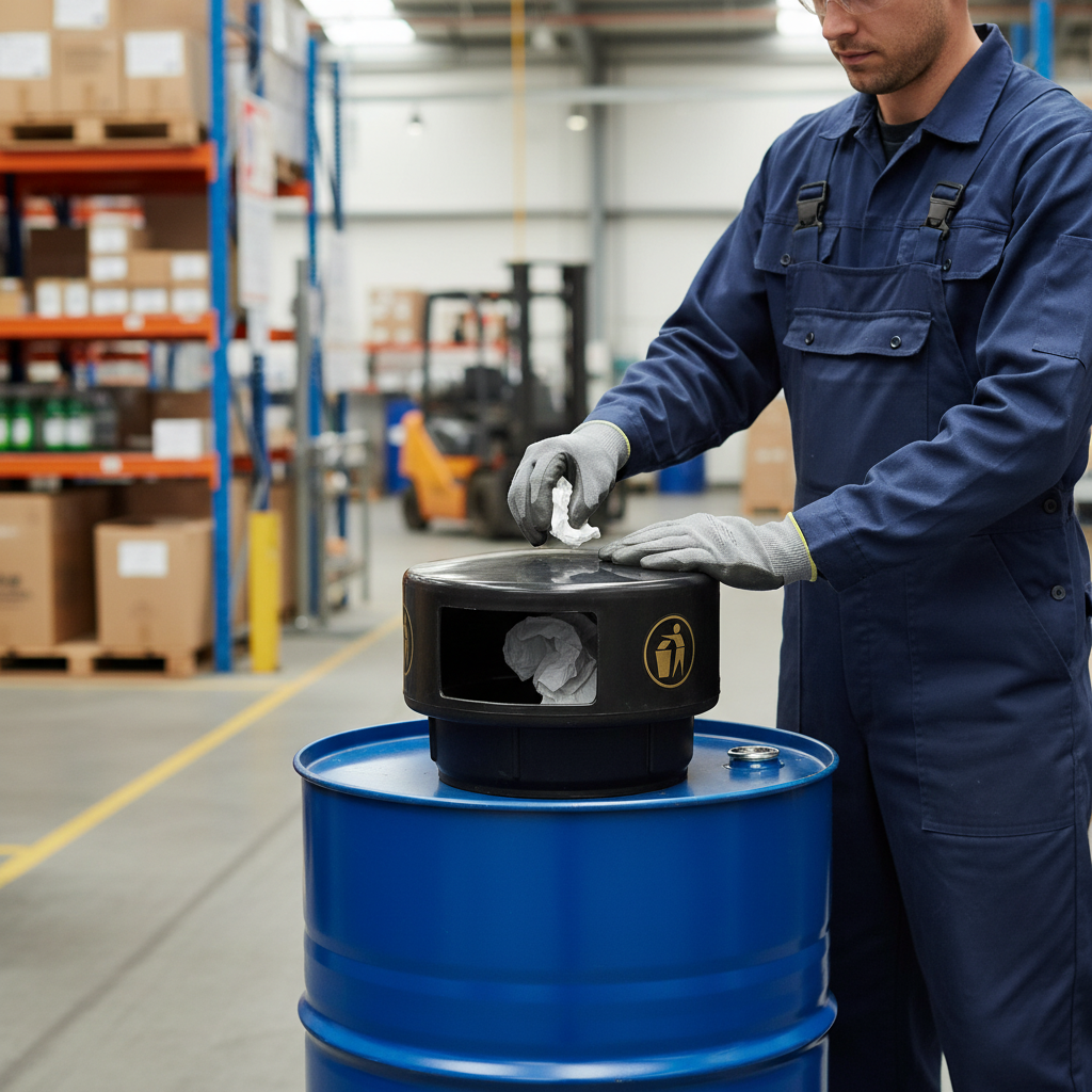 Premium Oil Drum Bin Converter for Waste Management - Durable Polyethylene, Perfect for Outdoor Events and... | Barriers Co