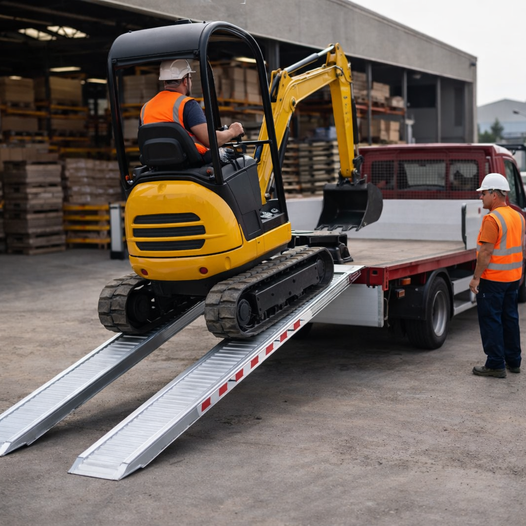 Aluminium Loading Ramps – 2000x300mm – 3500kg Capacity – Vehicle & Machinery