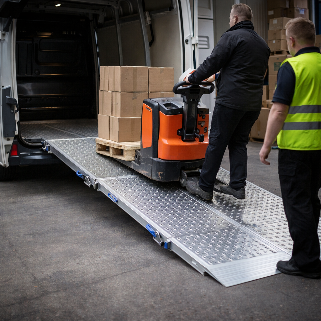 Folding Van Ramp – 900mm Wide – Heavy Duty – Commercial Use