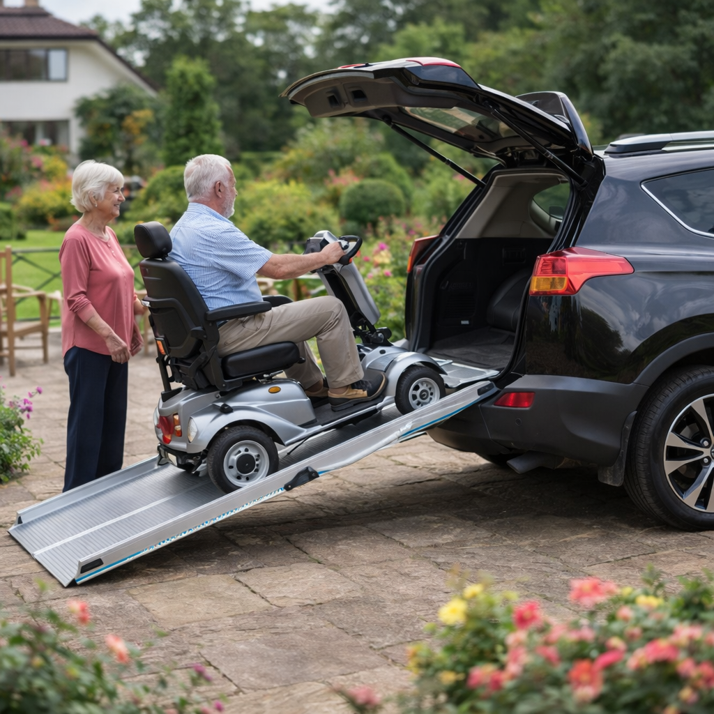 Multi-Fold Wheelchair Ramp – 6ft to 9ft – 350kg Capacity – Car Access