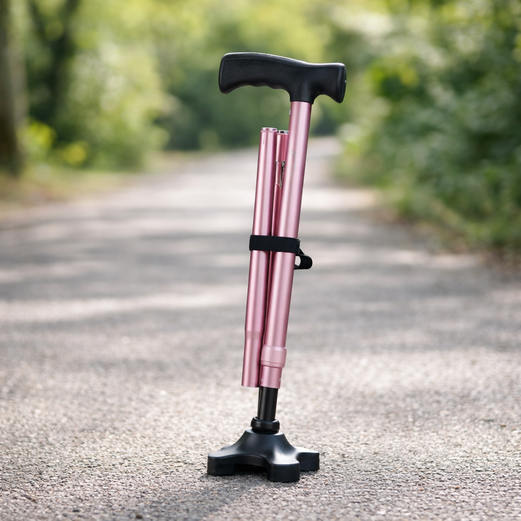Comfort Walking Stick – Pastel Pink – Adjustable – Mobility Aid