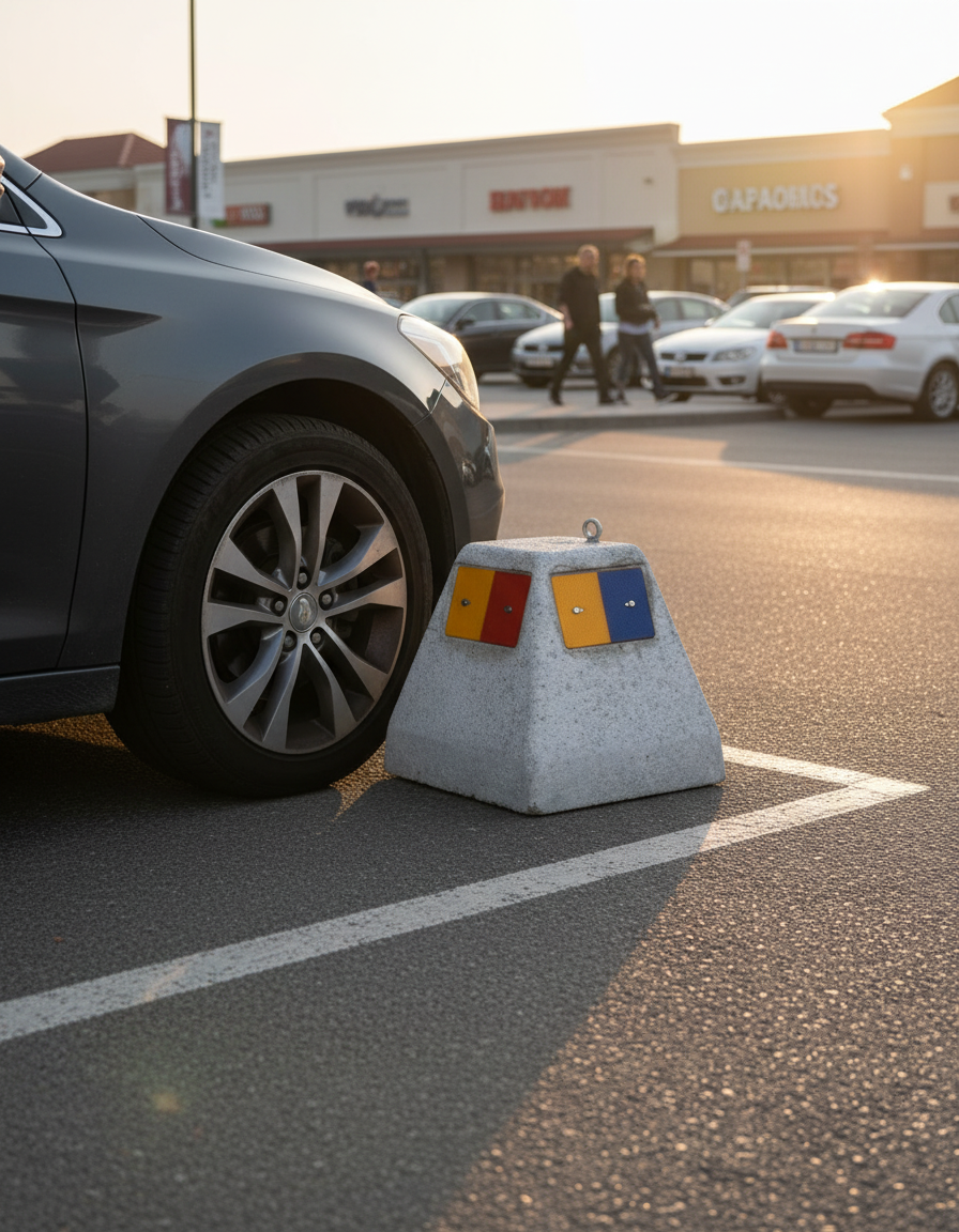 Professional Heavy Duty Concrete Element for Signage and Barricading with Lifting Eye and Optional Reflectors - 200 kg